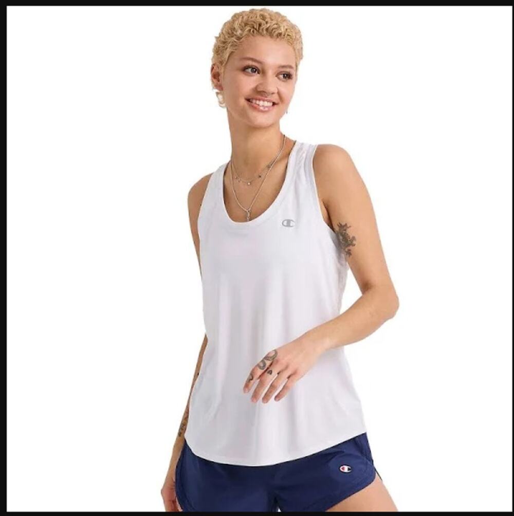 NWT Champion Women's Round Neck Sleeveless Moisture Wicking Muscle Top S